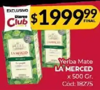Diarco Yerba Mate LA MERCED x 500gr oferta