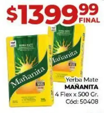Diarco Yerba Mate MANANITA 4 Flex x 500gr oferta