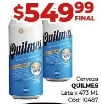 Diarco Cerveza QUILMES Lata x 473ml oferta