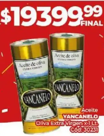 Diarco Aceite YANCANELO Oliva Extra Virgen x³1lt oferta