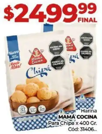 Diarco Harina MAMÁ COCINA Para Chipa x 400 gr oferta