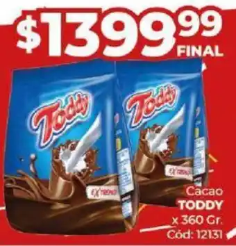 Diarco Cacao TODDY x 360gr oferta