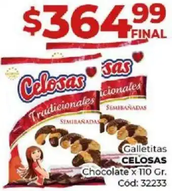 Diarco Galletitas CELOSAS Chocolate x 110gr oferta