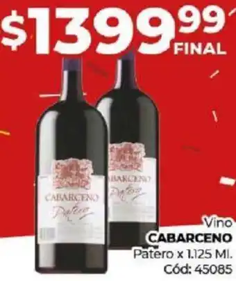 Diarco Vino CABARCENO Patero x 1.125ml oferta