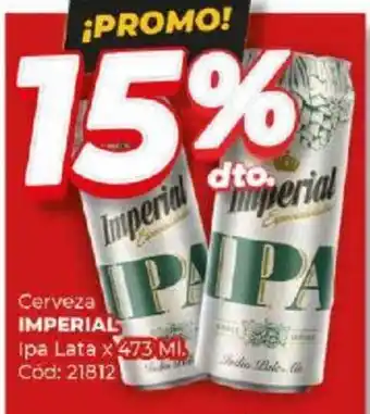 Diarco Cerveza IMPERIAL Ipa Lata x 473ml oferta