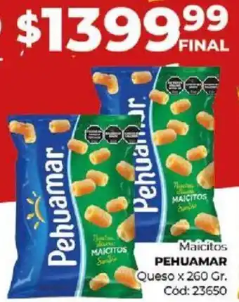 Diarco Maicitos PEHUAMAR Queso x 260gr oferta