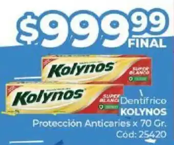 Diarco Dentifrico KOLYNOS Protección Anticaries x 70gr oferta