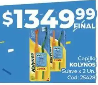 Diarco Cepillo KOLYNOS Suave x 2 Un oferta