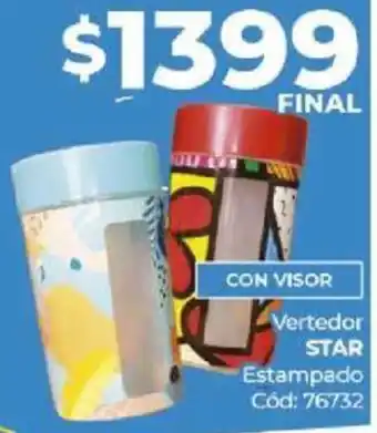 Diarco Vertedor STAR Estampado oferta