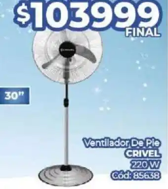 Diarco Ventilador De Pie CRIVEL 30" 220w oferta