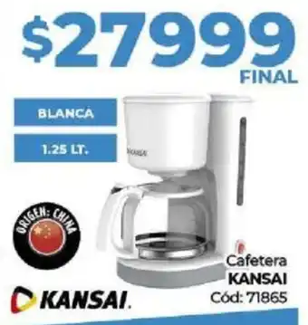 Diarco Cafetera KANSAI 1,25lt oferta