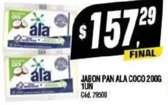 Supermercados Yaguar JABON PAN ALA COCO 200G 1UN oferta