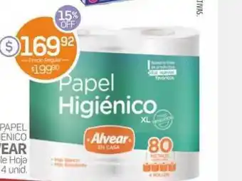 Alvear Alvear Papel Higiénico 4 unid. oferta