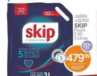 Alvear Skip Jabón Liquido Pouch 5 SD 3 Litros oferta