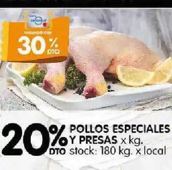 Pollos Especiales y Presas x kg