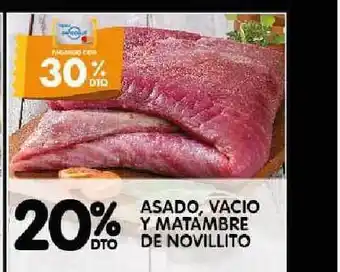 Disco Asado, Vacio y Matambre de Novillito oferta