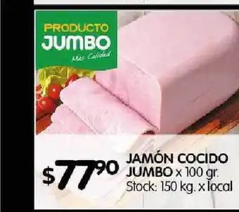 Disco Jumbo Jamón Cocido x 100gr oferta