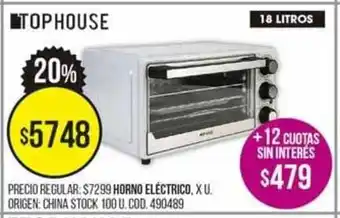 Coto Tophouse Horno Eléctrico, X.U. oferta