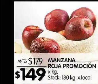 Disco Manzana Roja Promoción x kg oferta