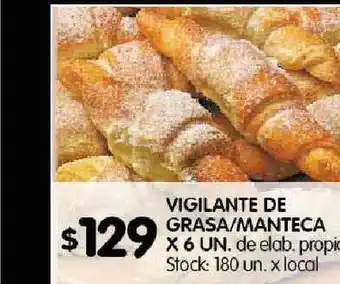 Disco Vigilante de grasa/manteca x 6un. oferta