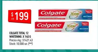 Walmart Colgate Total 12 Whitening x 140g oferta