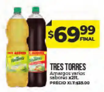 Supermayorista Vital Tres Torres Amargos Varios Sabores 2 lt oferta