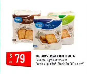 Great Value Tostadas x 200g