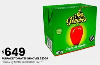 Changomas PULPA DE TOMATES GENOVES 520GR oferta