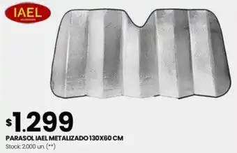 Changomas PARASOL IAEL METALIZADO 130X60 CM oferta