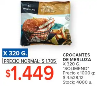 Carrefour CROCANTES DE MERLUZA X 320G oferta