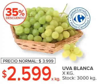 Carrefour UVA BLANCA X KG oferta
