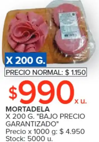 Carrefour MORTADELA x 200g oferta