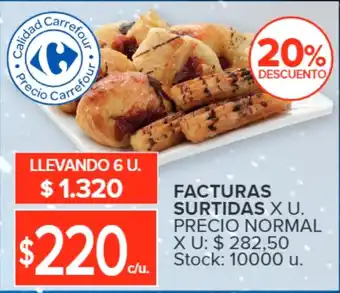 Carrefour FACTURAS SURTIDAS X U. oferta