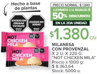 Carrefour MILANESA CON PROVENZAL X 2 U X 220G oferta