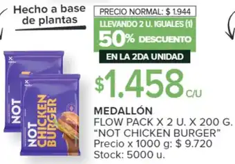 Carrefour MEDALLÓN FLOW PACK X 2 U X 200G oferta