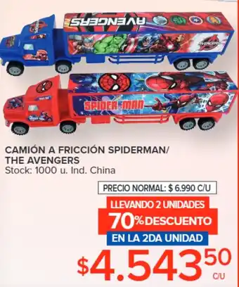 Carrefour CAMIÓN A FRICCIÓN SPIDERMAN/ THE AVENGERS oferta