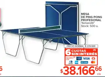 Carrefour MESA DE PING PONG PROFESIONAL oferta