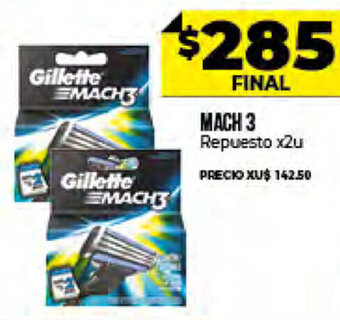 Supermayorista Vital Mach 3 Repuesto x 2u oferta