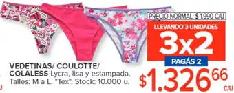 Carrefour VEDETINAS/ COULOTTE/ COLALESS oferta