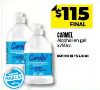 Supermayorista Vital Carmel Alcohol en Gel x 250 cc oferta