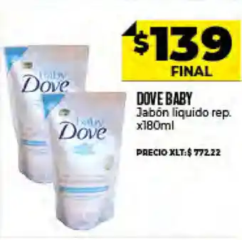 Supermayorista Vital Dove Baby Jabón Líquido Rep. x 180 ml oferta