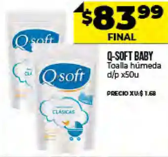Supermayorista Vital Q-Soft Baby Toalla Húmeda 50 u oferta