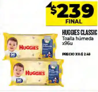 Supermayorista Vital Huggies Classic Toalla Húmeda 96 u oferta