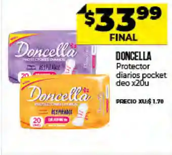 Supermayorista Vital Doncella Protector Diarios Pocket Deo x 20 u oferta