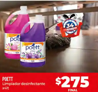 Supermayorista Vital Poett Limpiador Desinfectante x 4 lt oferta