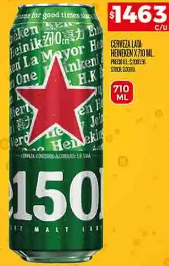Supermercados DIA CERVEZA LATA HEINEKEN X 710ML oferta