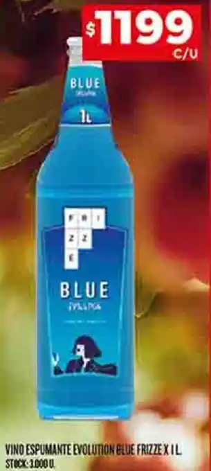 Supermercados DIA VINO ESPUMANTE EVOLUTION BLUE FRIZZE X 1L oferta