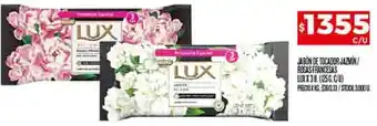 Supermercados DIA LUX JABÓN DE TOCADOR JAZMÍN ROSAS FRANCESAS 3U oferta