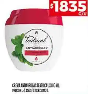 Supermercados DIA CREMA ANTIARRUGAS TEATRICAL X 100ML oferta