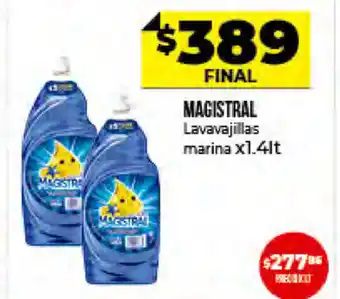 Supermayorista Vital Magistral Lavavajillas Marina x 1.4 lt oferta